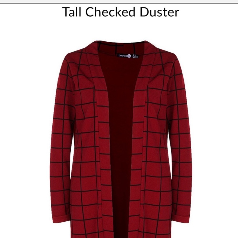 Tall Checkered Duster
